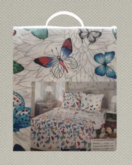 Комплект постельного белья полутороспальный (евро) «Бабочки»